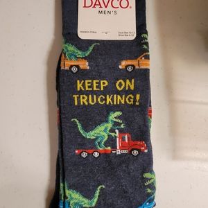 KEEP ON TRUCKING MEN SOCKS DAVCO BRAND SZ 10-13 P4